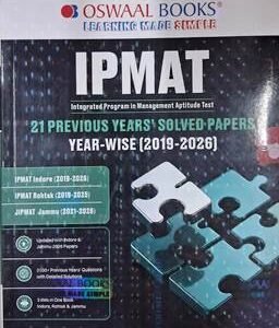 IPMAT -21 Previous Years Solved Papers Year-wise book